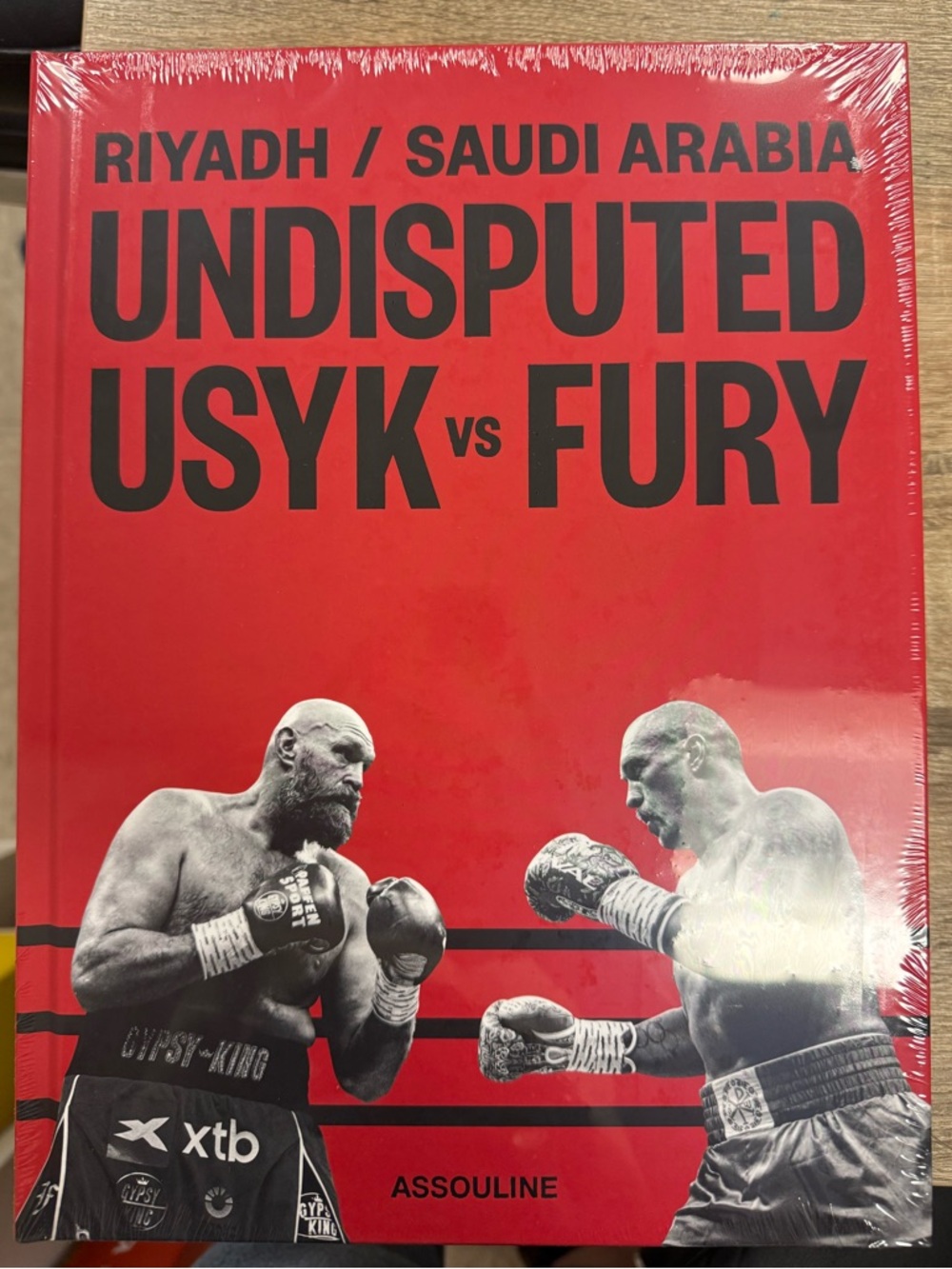 Assouline Undisputed USYK vs FURY — Bold Red & Black Cover